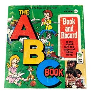 Vintage 1974 The ABC Book 45 RPM Record Peter Pan Records USA